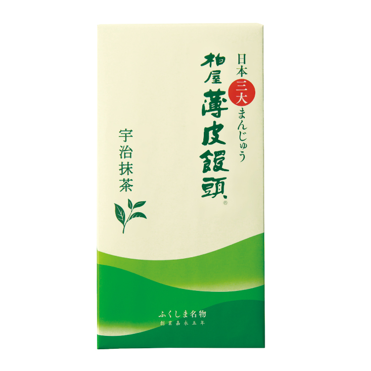 柏屋薄皮饅頭宇治抹茶