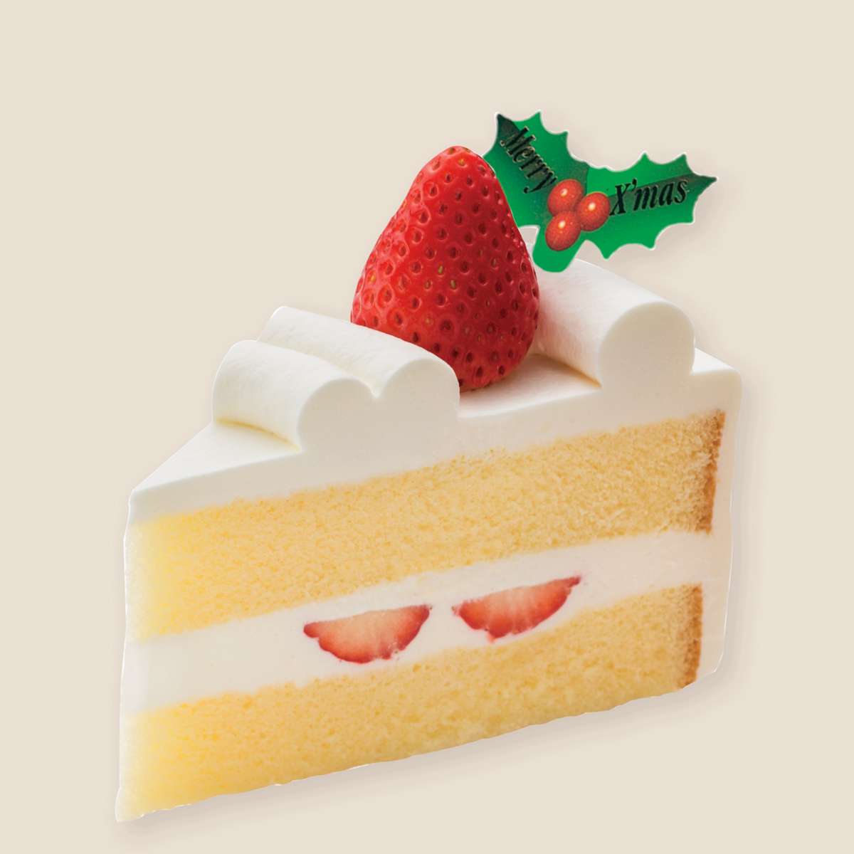 クリスマス・いちごのショートケーキ